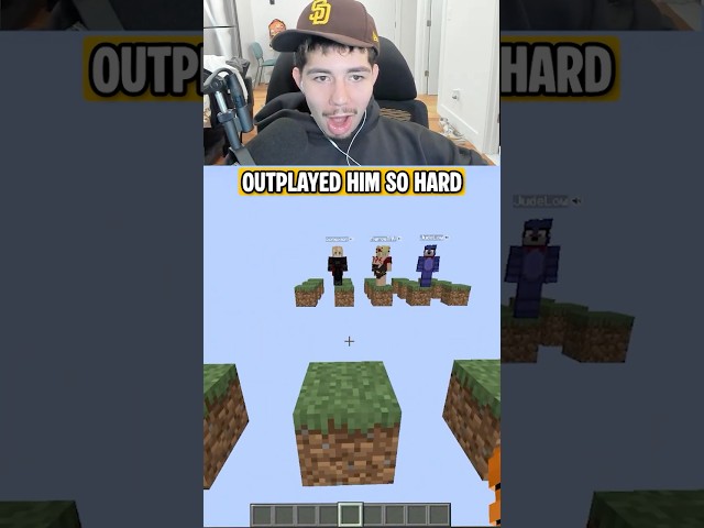 Craziest 1v3 Clutch Moment😱😱😱#minecraft #gaming