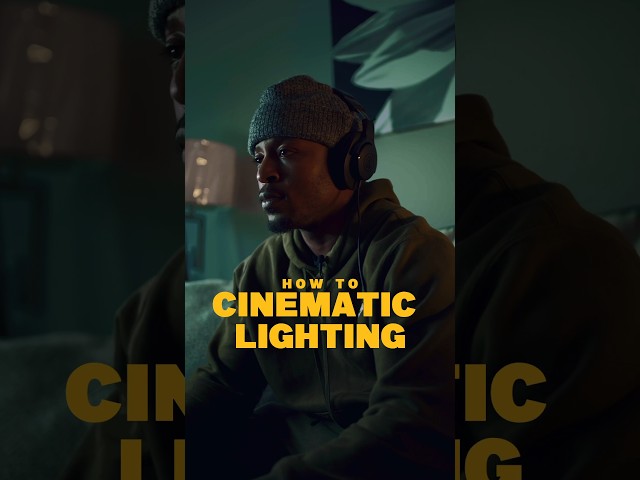 Cinematic lighting for beginners #lighting #cinematic #filmmaking #videography #tutorial #howto