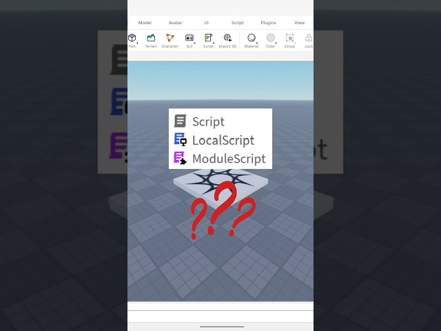 All types of scripts in roblox studio explained! #roblox  #scripting  #tutorial
