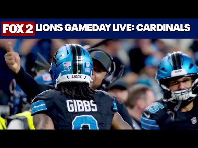 LIONS GAMEDAY LIVE: Detroit looks to bounce back against Arizona after SNF loss