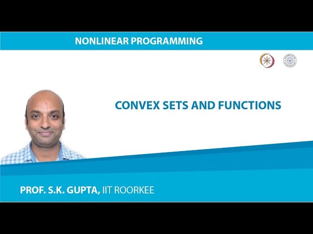 Convex Sets and Functions