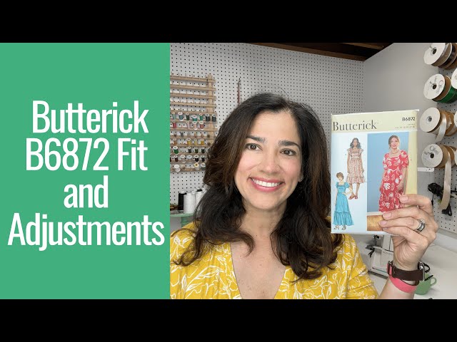 Butterick B6872 Pattern Adjustments