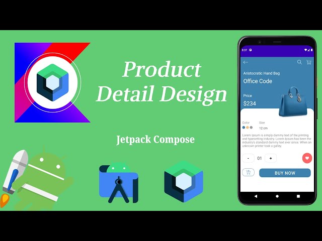 How to Implement Product Detail Design in Jetpack Compose | Android | Kotlin | Make it Easy