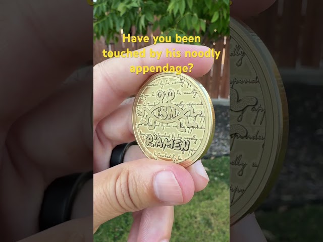 My latest coin, Flying Spaghetti Monster! #fsm #noodlyappendage #piratefish