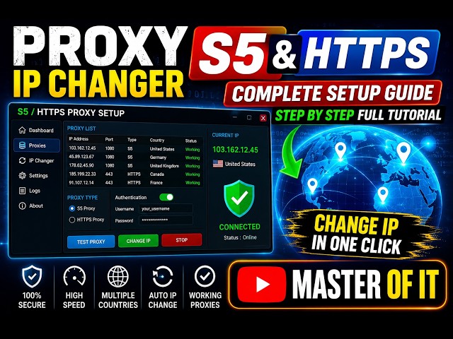 Change Your IP In One Click: Complete SOCKS5 & HTTPS Proxy Guide