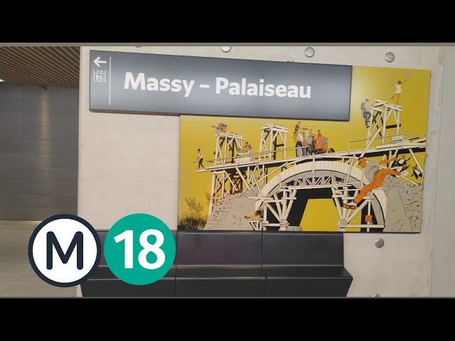 Métro Ligne 18: visite la fin du chantier à la gare de Massy-Palaiseau.