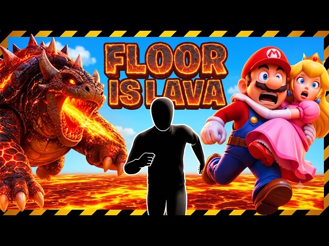 FLOOR IS LAVA SUPER MARIO | Immersive Interactive Warm-Up | Full Body #11
