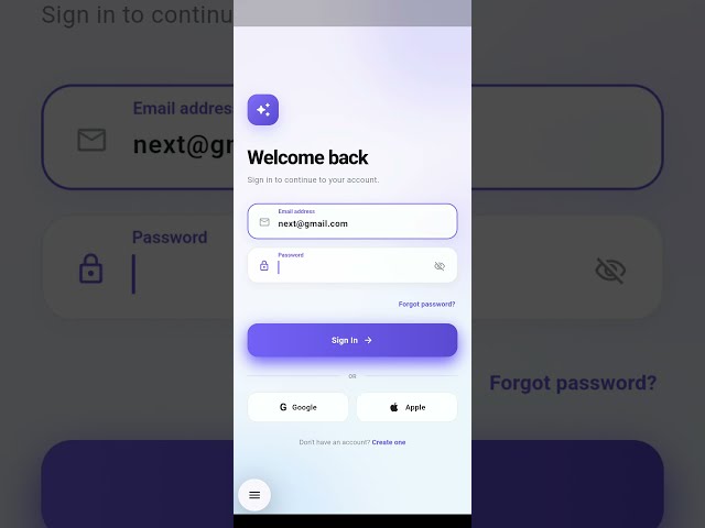 Flutter Login & Signup UI Animation 🔥 | Clean & Smooth #flutter #flutterui #flutteranimation