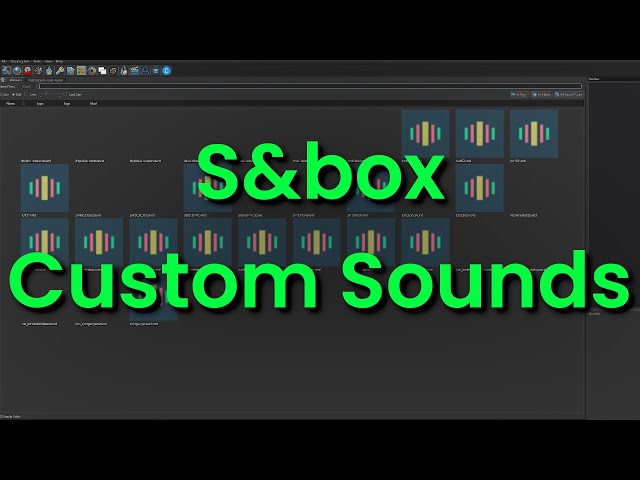 How To Make Custom Sounds In S&box