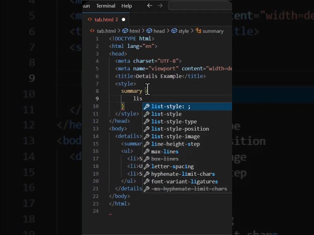 Remove Default marker from HTML Details & Summary