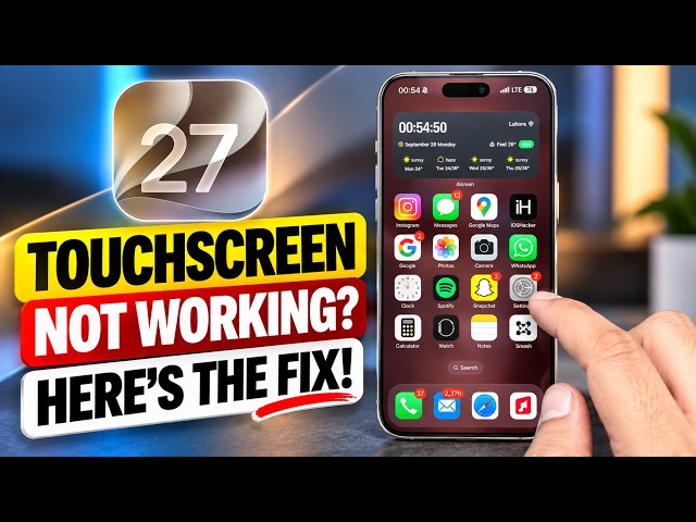 iPhone Touchscreen Not Responding on iOS 27? Quick Fix!