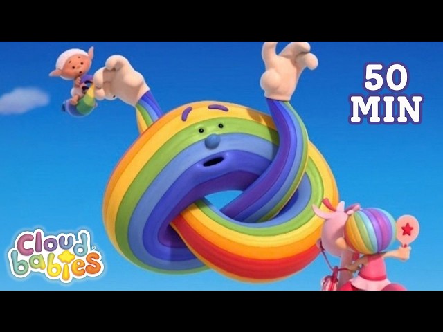 Rainbow Gets All Twisted! 🌈😲 | Stories for Toddlers | Cloudbabies Bedtime Stories