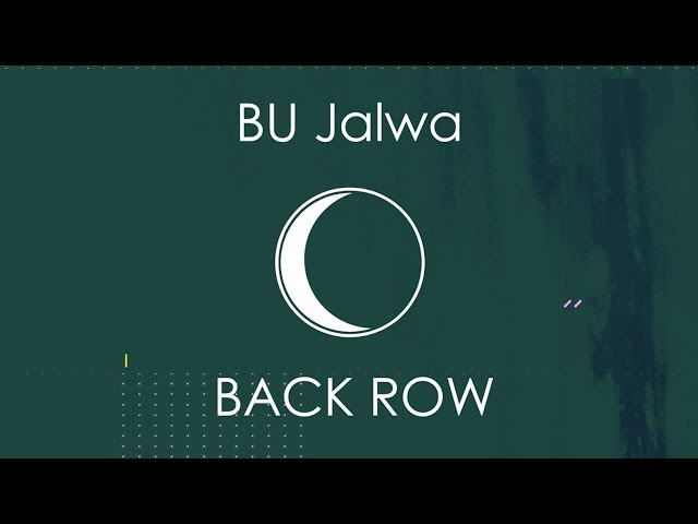 BU Jalwa | Jhoomti Shaam 2020 [Back Row]