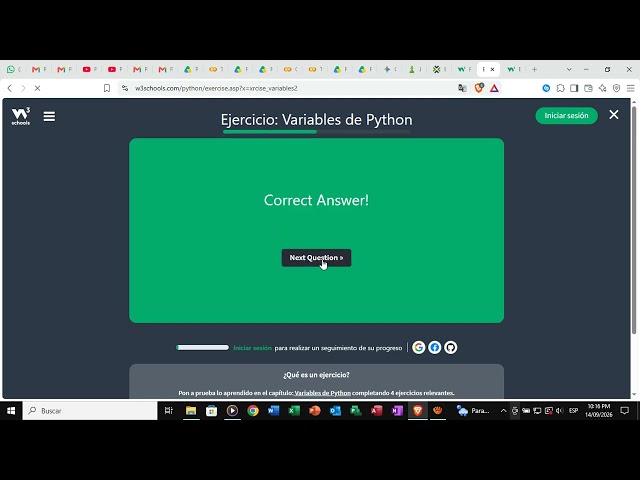 Quiz rápido de variables en Python