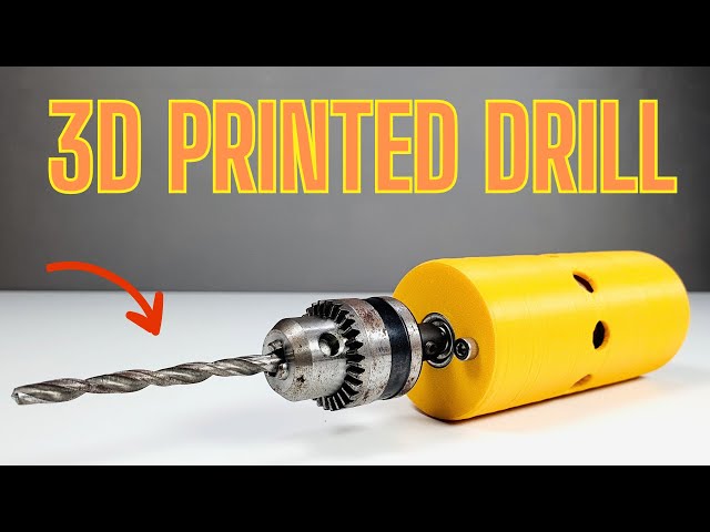 How to Make a 3D Printed Drill Using a 775 Motor | DIY Power Drill Tutorial