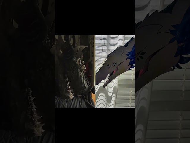 @ScytheTheEntity another duet lol #dragon #puppet #dragonpuppets #art #bald #breadiscoming