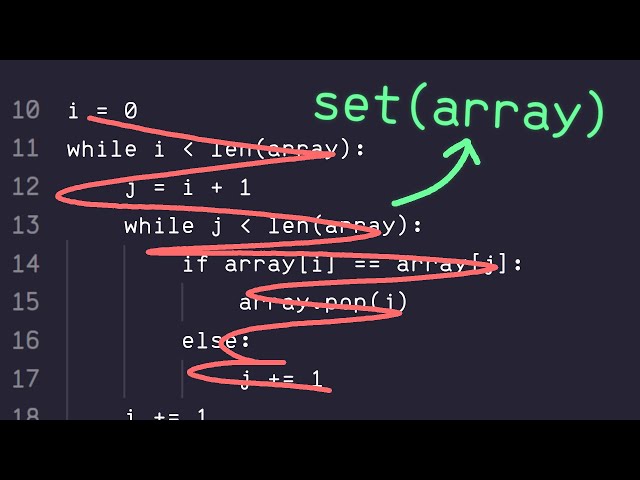 A Clever Way To Use Sets In Python