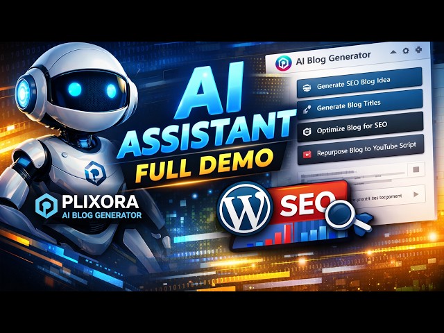 Best AI Blog Generator Plugin for WordPress? Full Plixora AI Assistant Demo