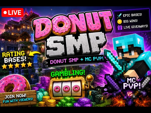 Minecraft Playing Donut SMP and MCPVP (Rating bases and Gambling)