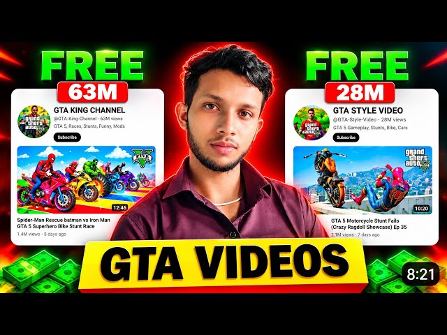 How to Make GTA 5 Style Videos on Mobile | Create Viral GTA V Videos Without PC Video