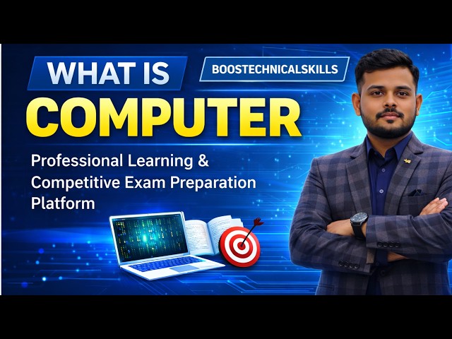 Lecture 1 What is Computer? How Does a Computer Work | Complete Basics for Beginners & Exams