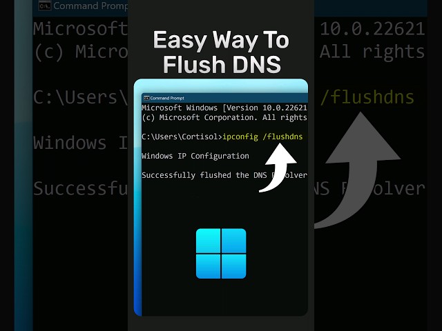Flush DNS on Windows