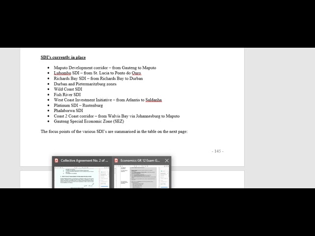 South Africa's Regional Development endeavours