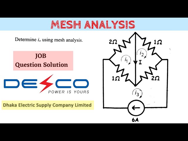 Mesh Analysis Problem || Network Theorems || DC Circuit Analysis || Bangla