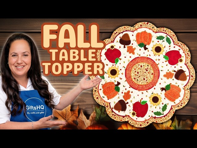 How to Make an In The Hoop Fall Table Topper With ScanNCut