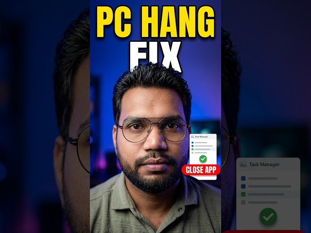 PC Hang Ho Gaya? 😱 Task Manager Se App Close Karo! | Windows Trick #Shorts