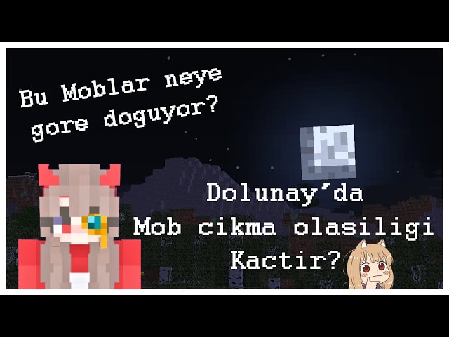 Gece Neler Oluyor? - Dolunay da Mob Çıkma sayısı - MİNECRAFT #shorts