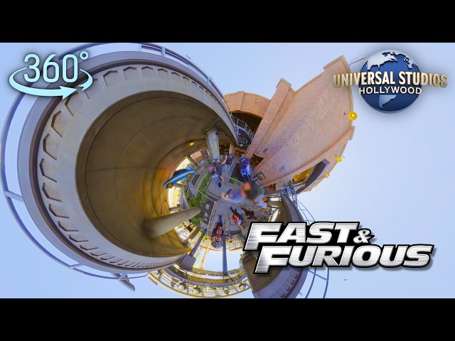 360° Fast & Furious Hollywood Drift FULL QUEUE at Universal Studios Hollywood
