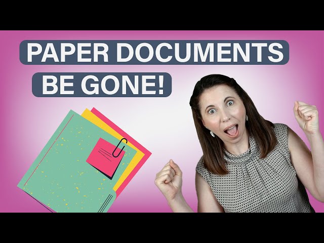 Digitize and sort your documents