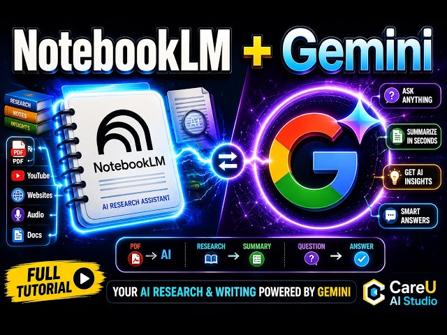 How to use NotebookLM with Google Gemini - Tutorial