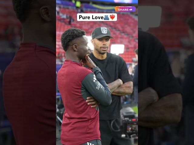 Bukayo Saka & Thierry Henry❤️🤍🤩