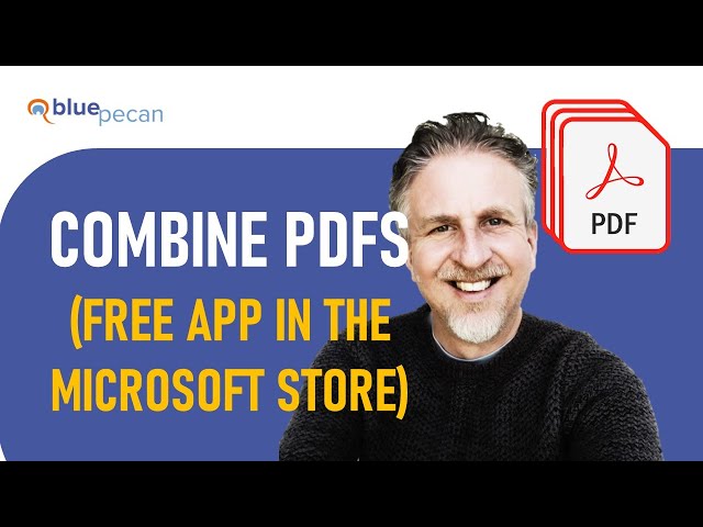 Merge PDFS on Windows  | Free Microsoft Store App - Combines PDFS into One, Without Adobe Acrobat