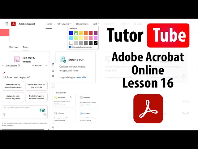 Adobe Acrobat Online - Lesson 16 - Freehand Drawing