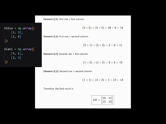 NumPy Linear Algebra Exercises | Matrix Operations in Python