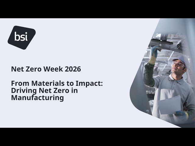 From Materials to Impact: Driving Net Zero in Manufacturing