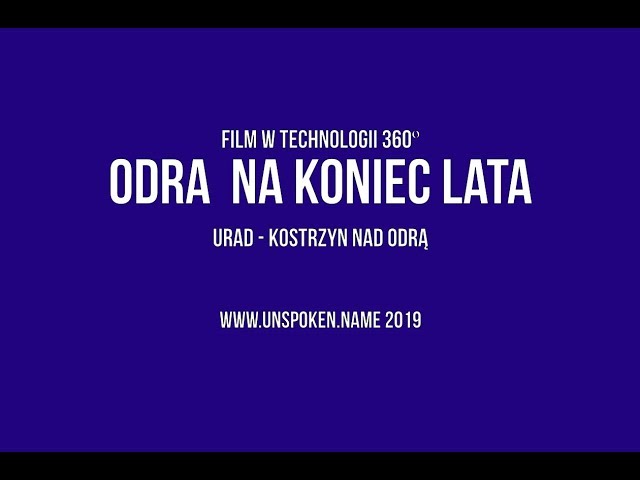 Odra na pożegnanie lata.