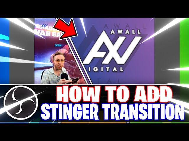OBS Studio: How to Add a Custom Scene Transition // Stinger (OBS Studio Tutorial)