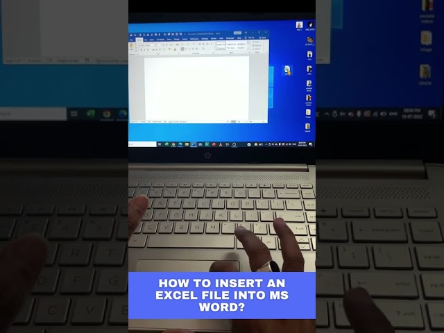 How to Insert an Excel file into MS Word?