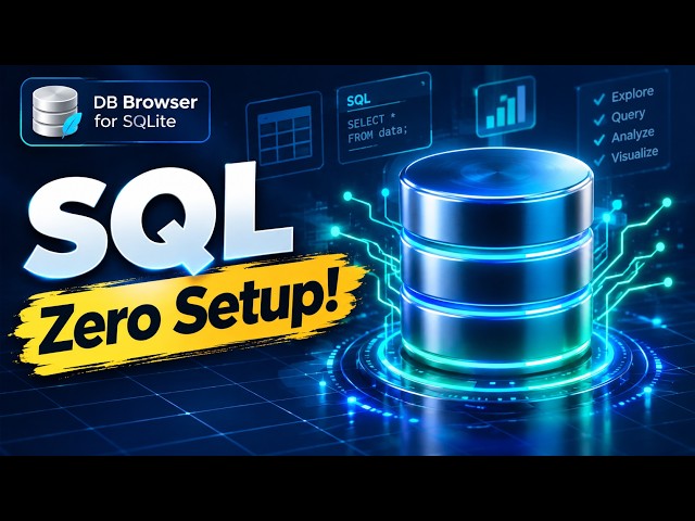أساسيات SQL في فيديو واحد (بدون تعقيد) — DB Browser for SQLite