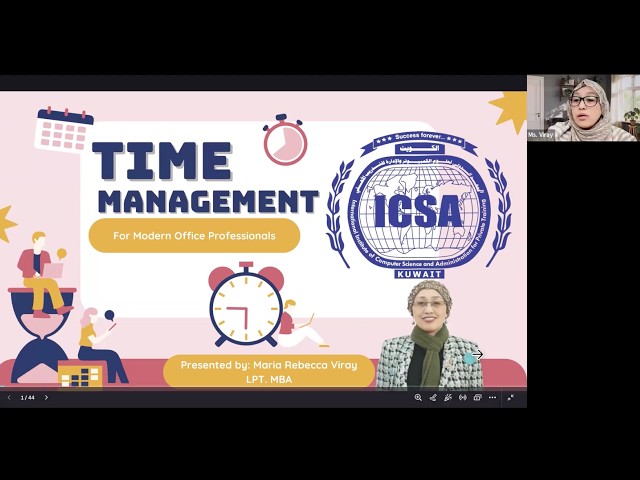 RECORDED CLASS   Ch1 3   Time Mngt   ModOM