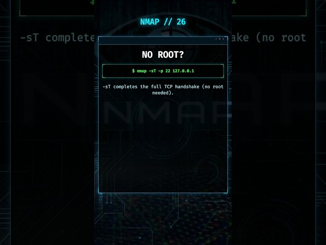 You should use nmap sT when ROOT is BLOCKED #26