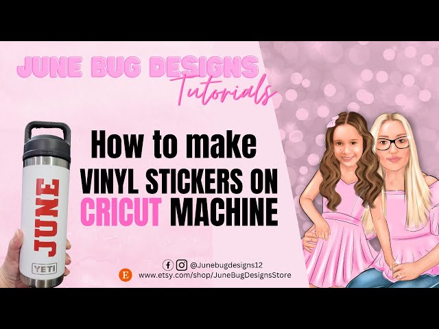 How To Make Stickers on Cricut Machine | Water Bottle | Step By Step | Cricut Tutorial | EASY