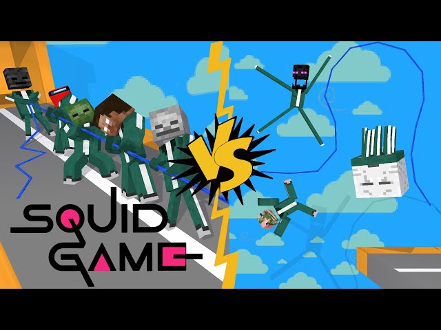 Squid Games Tug of war - Minecraft Animation