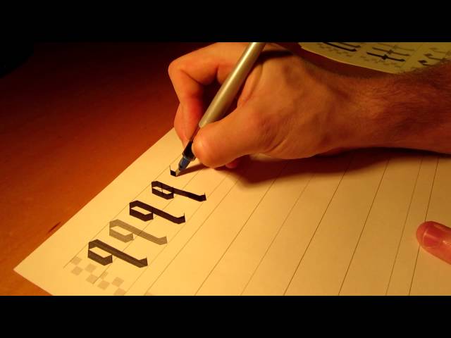 How to Learn Blackletter Calligraphy for Beginners