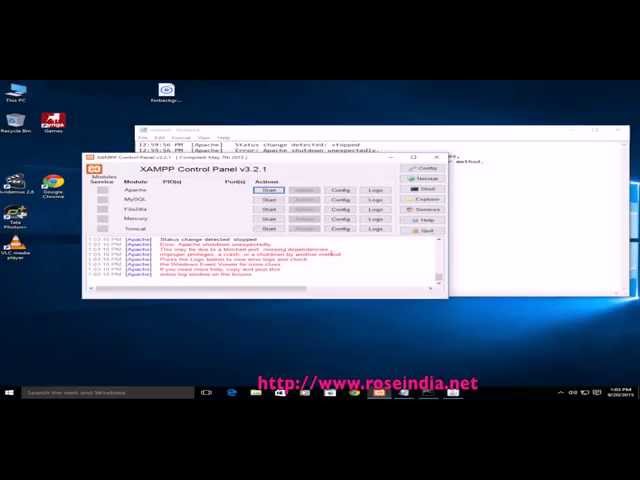 Xampp, Apache starting Error: Apache shutdown unexpectedly - Error solved