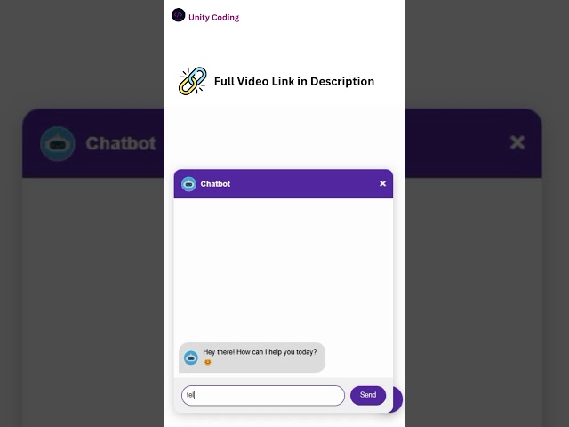Build a Stylish AI Chatbot in Minutes with HTML, CSS & JavaScript! 🤖✨ #Shorts